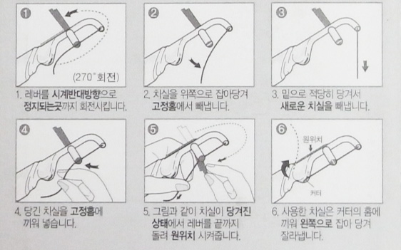 可以轻松的截断使用过的牙线